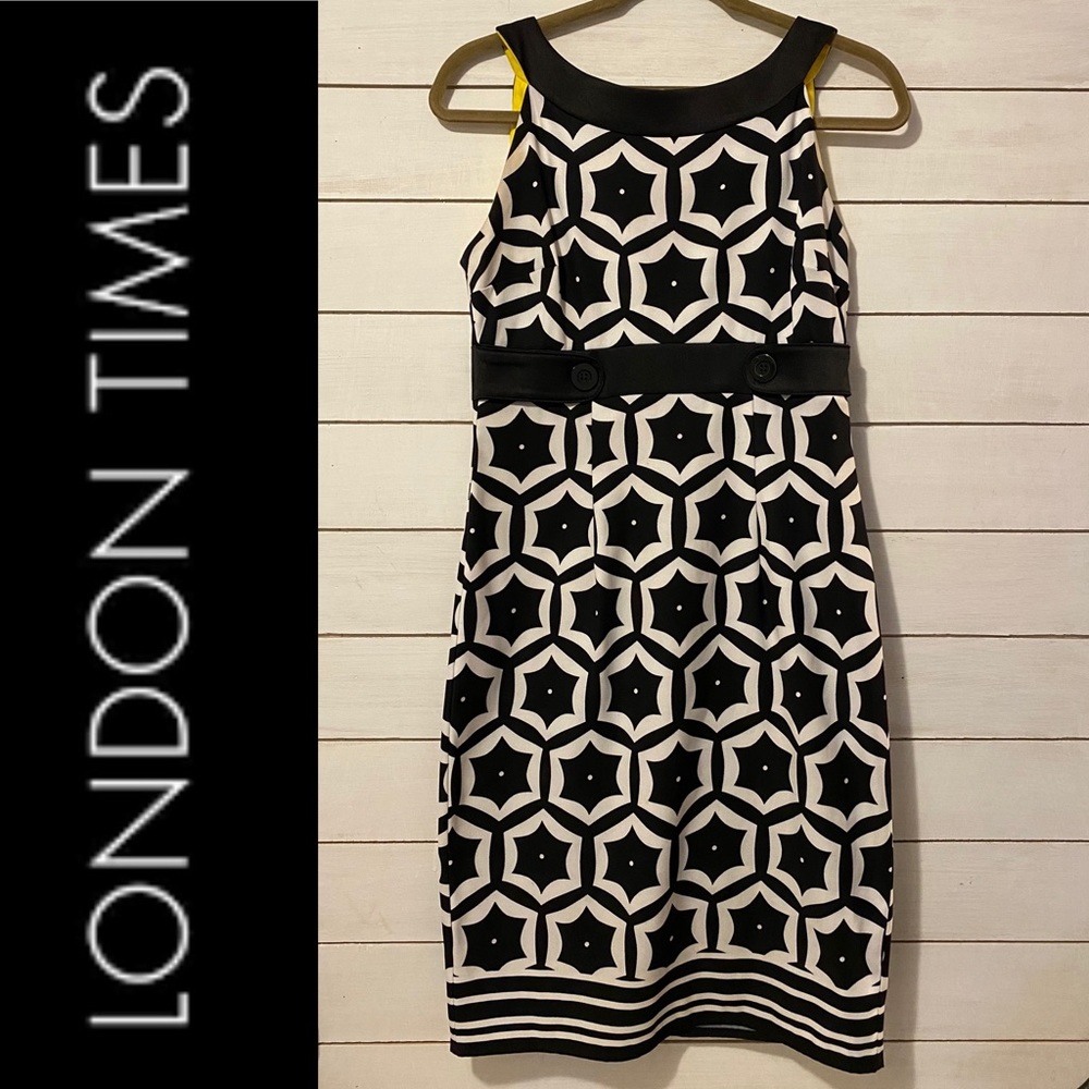 Black & White Sleeveless Dress